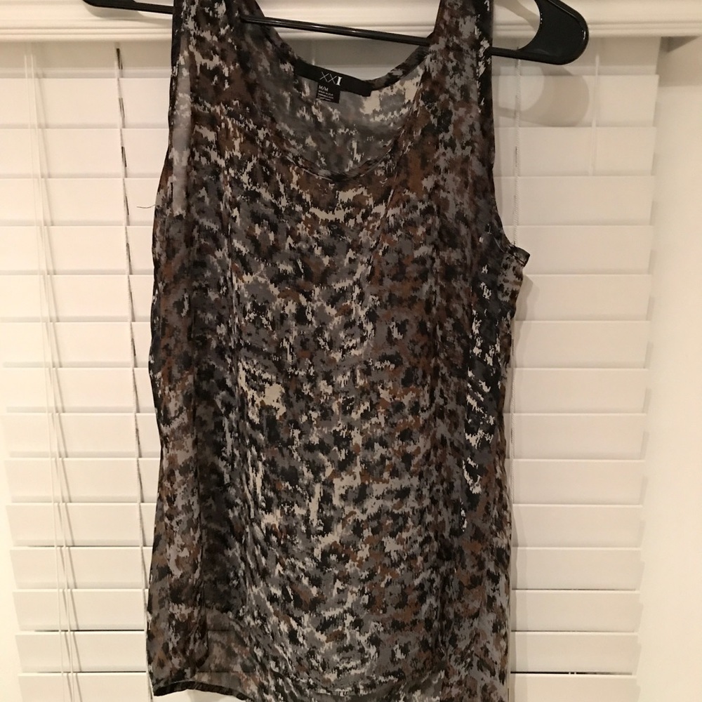 Simple silk top